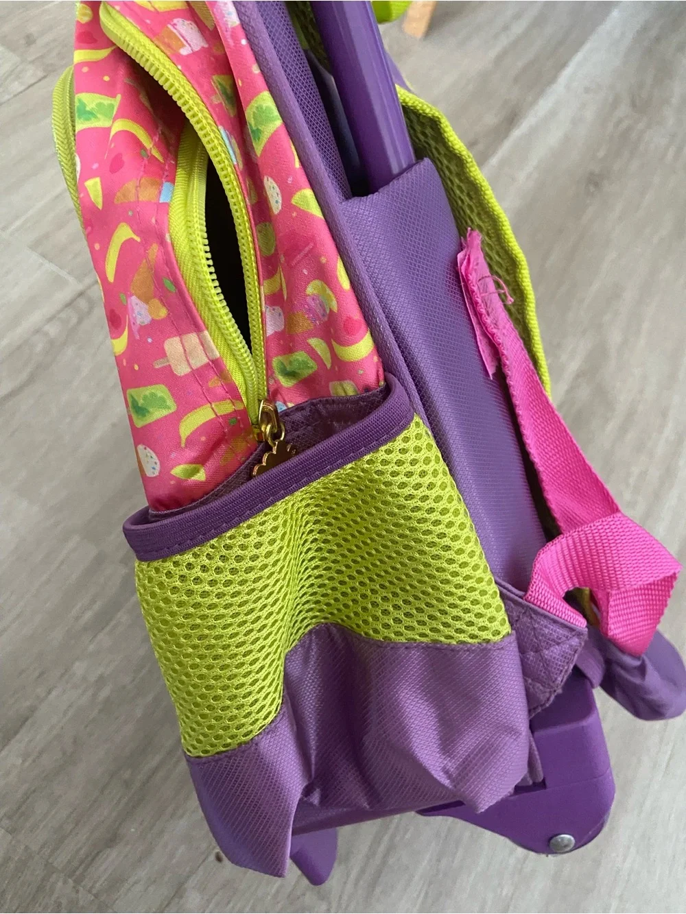 Masha and the Bear Pink Kids Trolley Backpack New